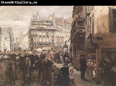 Adolph von Menzel A Paris Day (mk09)